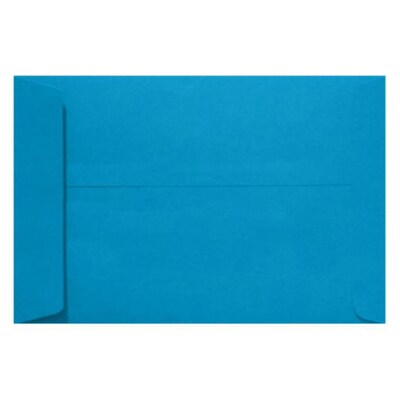 JAM Paper 10 x 13 Open End Envelopes, Pool Blue, 50/Pack (LUX-4897-102-50)