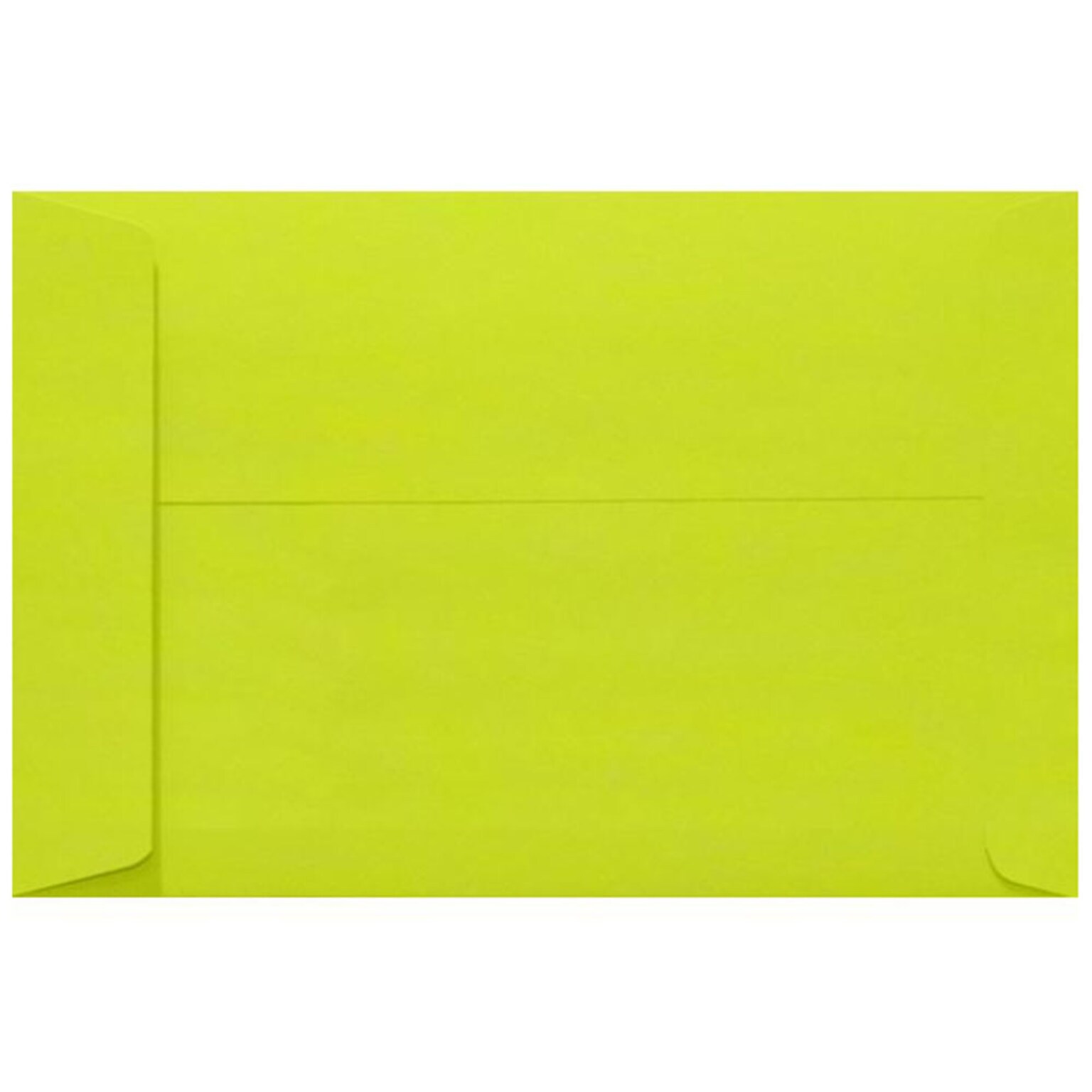 JAM Paper 10 x 13 Open End Envelopes, Wasabi Green, 250/Pack (4897-L22-250)