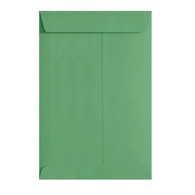 JAM Paper 10 x 13 Open End Envelopes, Holiday Green, 250/Pack (4897-L17-250)