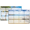 AT-A-GLANCE® Tropical Escape Horizontal Erasable Wall Planner, 12 Months, Reversible, 24 x 36 (DMWTEE-28-19)