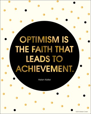 Barker Creek 8" x 10" Creativity, Intelligence and Optimism Posters, 8/Set (4177)