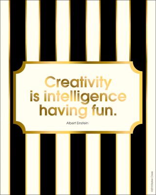 Barker Creek 8" x 10" Creativity, Intelligence and Optimism Posters, 8/Set (4177)