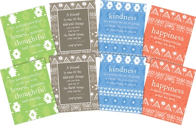 Barker Creek 8 x 10 Kindness & Happiness Posters, 8/Set (4180)