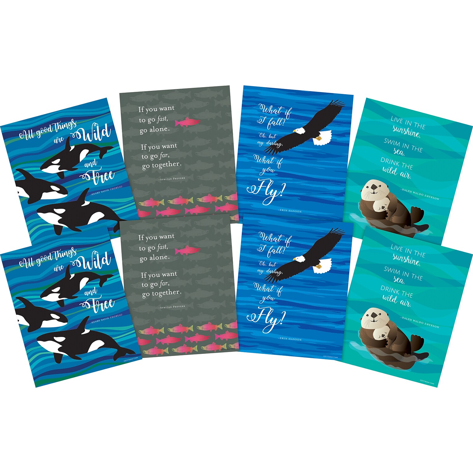 Barker Creek 8 x 10 What if You Fly Posters, 8/Set (4182)