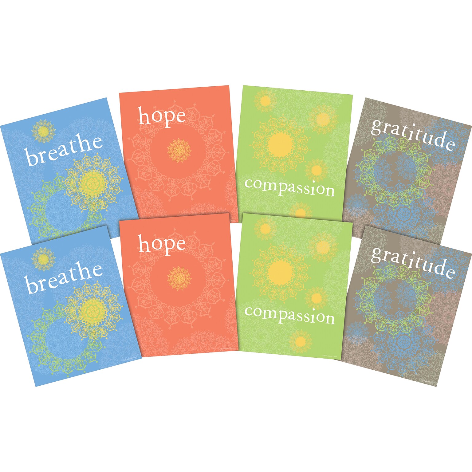 Barker Creek 8 x 10 Mindfulness Posters, 8/Set (4184)