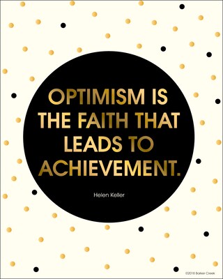 Barker Creek 8" x 10" Creativity, Intelligence and Optimism Posters, 12/Set (4192)