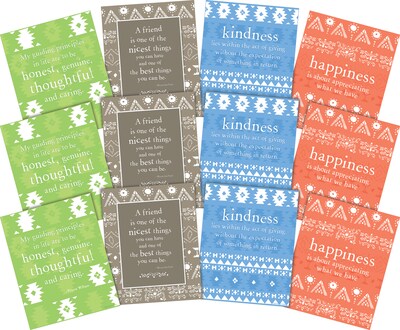 Barker Creek 8 x 10 Kindness & Happiness Posters, 12/Set (4195)