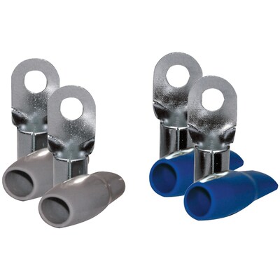 DB Link 0-Gauge 5/16 Nickel-Plated Ring Terminals, 4 pk(RT0B)