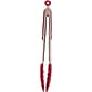 Starfrit Stainless Steel and Red Silicone 12 Tongs (093291-006-0000)