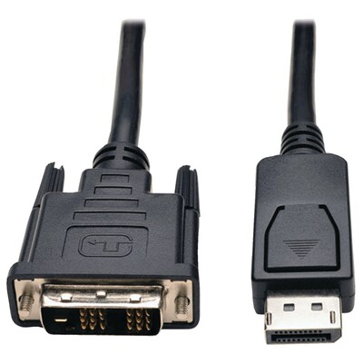 Tripp Lite DisplayPort to DVI-D Single-Link Adapter Cable with Latches, 10ft(P581-010)