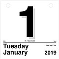 2019 AT-A-GLANCE® “Today Is” Daily Wall Calendar Refill, 12 Months, January Start, 6” x 6” (K1-50-19)