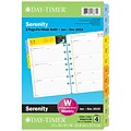 2019 Day-Timer® Serenity Two Page Per Week Refill, 12 Months, January Start, Loose-Leaf, Desk Size, 5 1/2” x 8 1/2” (13691-1901)
