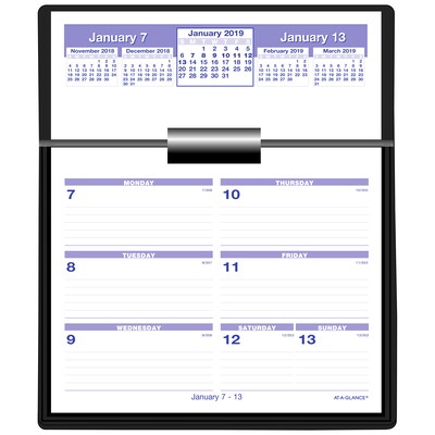 2019 AT-A-GLANCE® Flip-A-Week Weekly Refill, 12 Months, January Start, 5 5/8 x 7 (SW705X-50-19)
