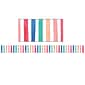 Teacher Created Resources Straight Border Trim, 3" x 35', Watercolor Stripes (TCR8961)