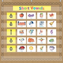 Teacher Created Resources® Burlap 7-Pocket Pocket Chart, 28 x 28 (TCR20837)