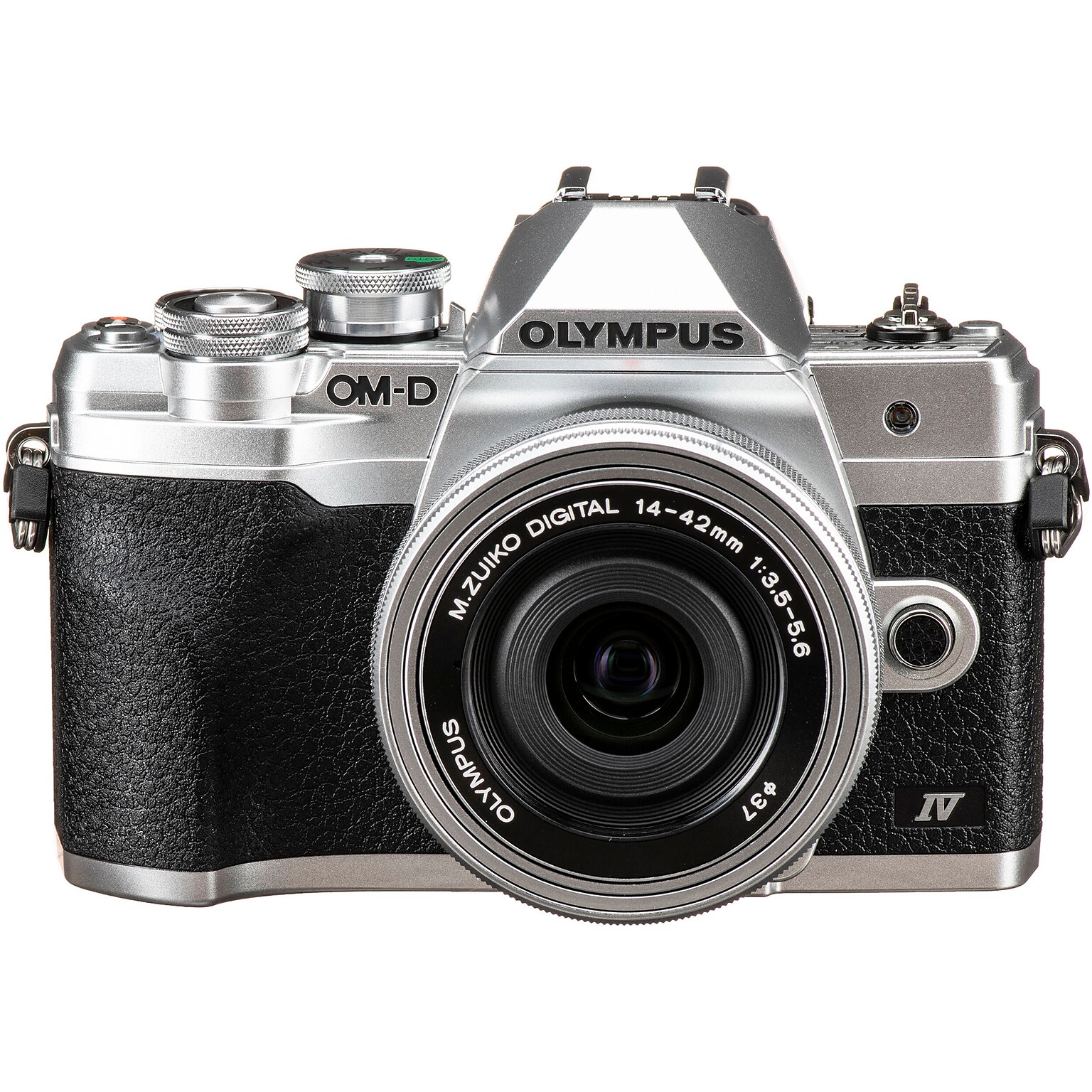 Olympus OM-D E-M10 Mark IV 20.3 Megapixel Mirrorless Camera with 14-42mm EZ Lens, Silver (V207132SU000)