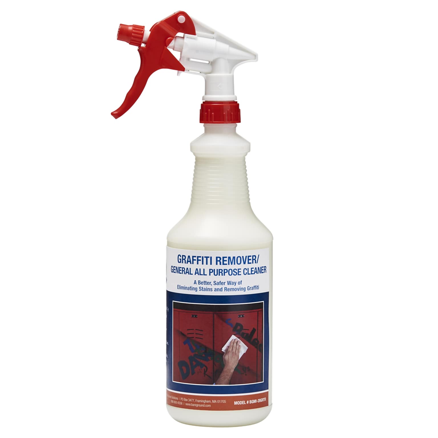 One Shot Coatings by Bare Ground Graffiti Remover and Cleaner, 28 oz. with Trigger Sprayer (BGMI-28GRTR)