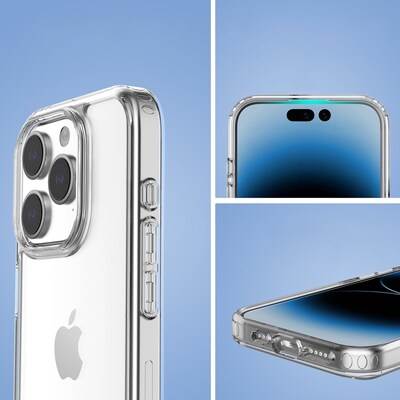 SaharaCase Hybrid-Flex MagSafe Phone Case for iPhone 15 Pro Max, Shock Absorbing, Clear (CP00469)