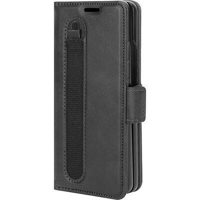 SaharaCase Genuine Leather Folio Wallet Case for Samsung Galaxy Z Fold5, Black (CP00509)