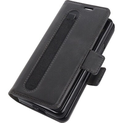 SaharaCase Genuine Leather Folio Wallet Case for Samsung Galaxy Z Fold5, Black (CP00509)