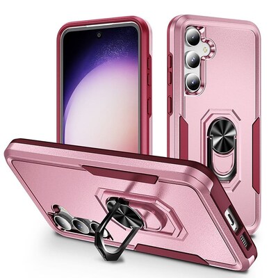 SaharaCase Military Kickstand Series Case for Samsung Galaxy S23 FE, Rose Gold (CP00514)