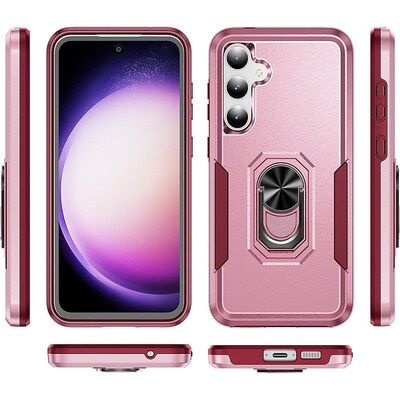 SaharaCase Military Kickstand Series Case for Samsung Galaxy S23 FE, Rose Gold (CP00514)