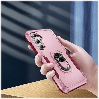 SaharaCase Military Kickstand Series Case for Samsung Galaxy S23 FE, Rose Gold (CP00514)