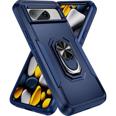 SaharaCase Military Kickstand Series Case for Google Pixel 8, Blue (CP00520)