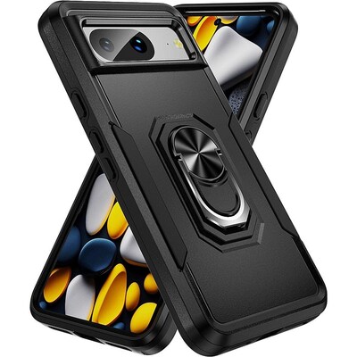 SaharaCase Military Kickstand Series Case for Google Pixel 8 Pro, Black (CP00525)