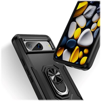 SaharaCase Military Kickstand Series Case for Google Pixel 8 Pro, Black (CP00525)