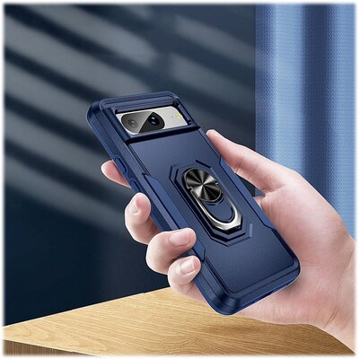 SaharaCase Military Kickstand Series Case for Google Pixel 8 Pro, Blue (CP00526)