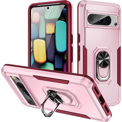 SaharaCase Military Kickstand Series Case for Google Pixel 8 Pro, Rose Gold (CP00527)