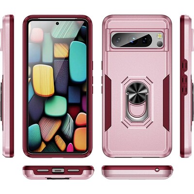SaharaCase Military Kickstand Series Case for Google Pixel 8 Pro, Rose Gold (CP00527)
