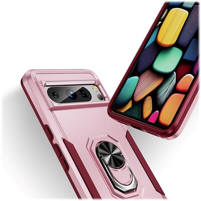 SaharaCase Military Kickstand Series Case for Google Pixel 8 Pro, Rose Gold (CP00527)