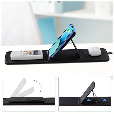 SaharaCase Universal Anti-Slip Mouse Pad with Wireless Charging, 31.49" x 12", Black (DA00001)