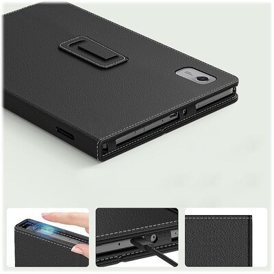 SaharaCase Bi-Fold Folio Case for Lenovo Tab M9, Black (TB00317)