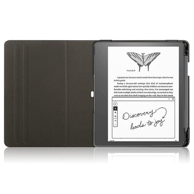 SaharaCase Leather Bi-Fold Folio Case for reMarkable 2, Black (TB00343)
