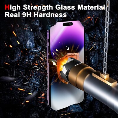 SaharaCase - ZeroDamage Ultra Strong+ Tempered Glass Screen Protector for Apple iPhone 15 Plus (2-Pack) - Privacy