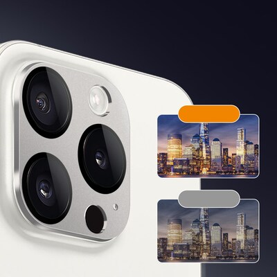 SaharaCase - ZeroDamage HD Flexible Glass Camera Lens Protector for iPhone 15 Pro/15 Pro Max (2-Pack)