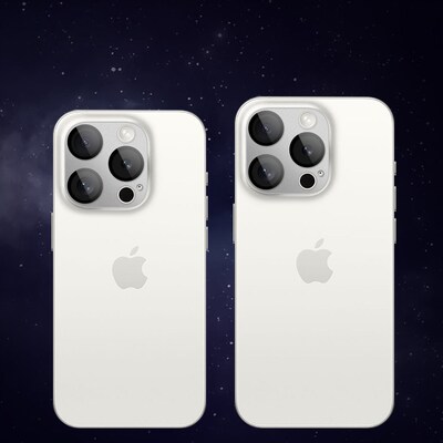 SaharaCase - ZeroDamage HD Flexible Glass Camera Lens Protector for iPhone 15 Pro/15 Pro Max (2-Pack)