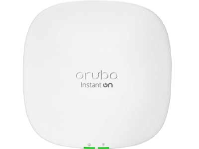 Aruba Instant On AP25 AX 2.5Gbps Dual Band PoE Wi-Fi 6 Access Point, White (R9B27A)