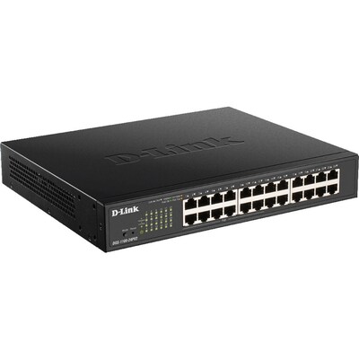 D-Link DGS-1100-24PV2 24 Ports Layer 2 Gigabit Ethernet PoE Switch Managed, Black