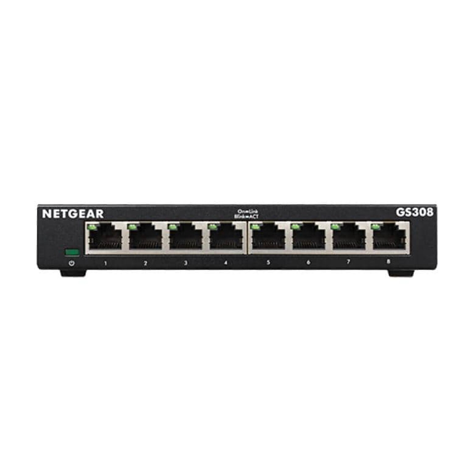 Netgear 300 Series 8-Port Gigabit Ethernet Unmanaged Switch, Black (GS308-300PAS)