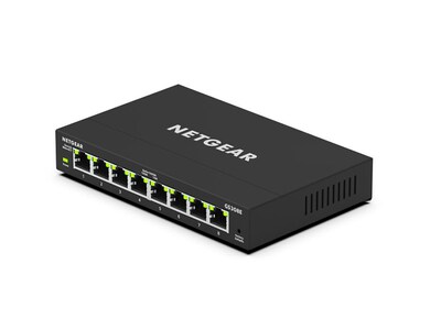 Netgear Plus 8-Port Gigabit Ethernet Managed Switch, Black (GS308E-100NAS)