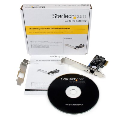 Startech PEX100S 1 Port PCI Express Ethernet Network Interface Adapter Card