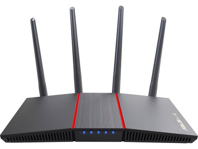 Asus AX1800 Dual Band MU-MIMO WiFi 6 Router, Black/Red (RTAX55)