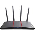 Asus AX1800 Dual Band MU-MIMO WiFi 6 Router, Black/Red (RTAX55)