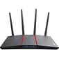 Asus AX1800 Dual Band MU-MIMO WiFi 6 Router, Black/Red (RTAX55)