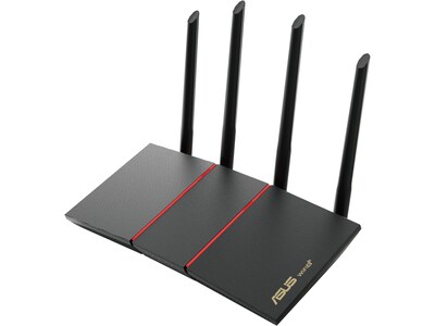 Asus AX1800 Dual Band MU-MIMO WiFi 6 Router, Black/Red (RTAX55)