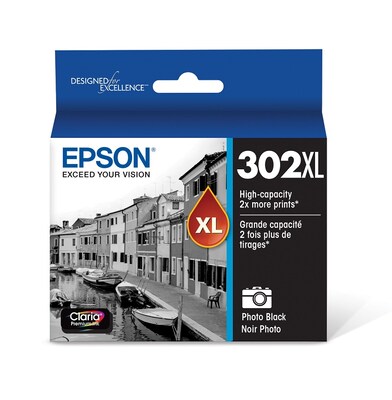 Epson T302XL Photo Black High Yield Ink Cartridge